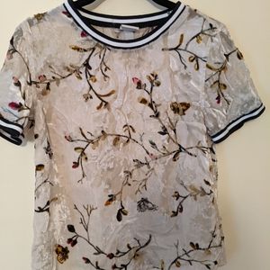 A exquisit blouse!!! Velvet and transoarent